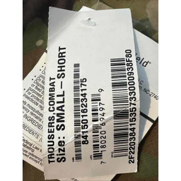 US Military Combat Trousers Mens Small Short Mulitcam Uniform Ripstop Army NEW - Picture 3 of 7